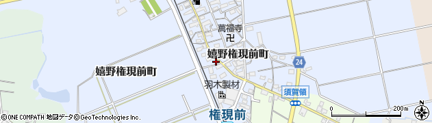 三重県松阪市嬉野権現前町周辺の地図