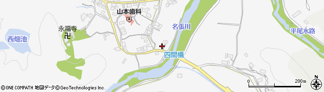 三重県名張市下比奈知1257周辺の地図