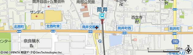 ファミリーマート近鉄筒井駅前店周辺の地図
