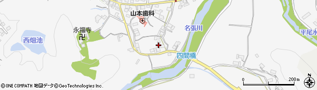 三重県名張市下比奈知1309周辺の地図