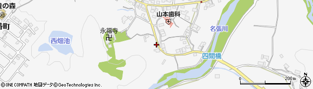 三重県名張市下比奈知1929周辺の地図