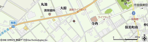 愛知県田原市保美町段土266周辺の地図