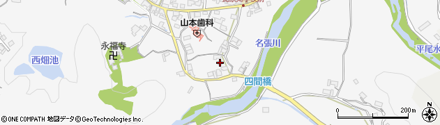 三重県名張市下比奈知1300周辺の地図