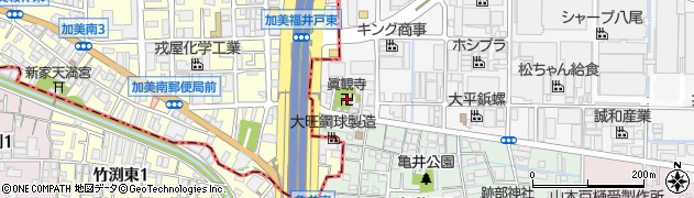 眞観寺周辺の地図