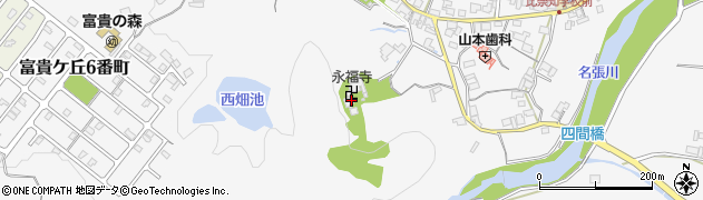 三重県名張市下比奈知1973周辺の地図