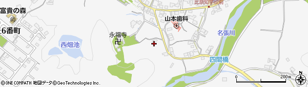 三重県名張市下比奈知1948周辺の地図