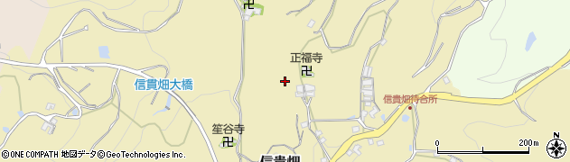 奈良県平群町（生駒郡）信貴畑周辺の地図