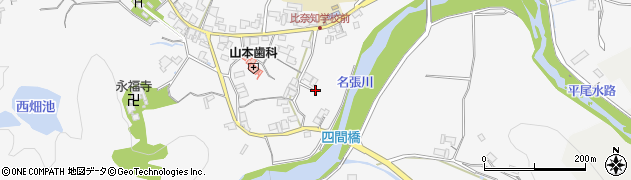 三重県名張市下比奈知1337周辺の地図