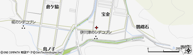 愛知県田原市伊川津町（宝金）周辺の地図