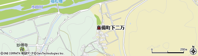 岡山県倉敷市真備町下二万2394周辺の地図