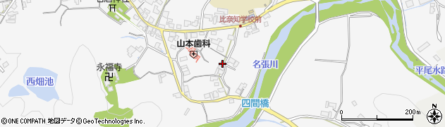 三重県名張市下比奈知1353周辺の地図