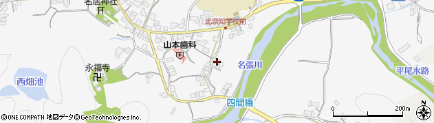 三重県名張市下比奈知1339周辺の地図