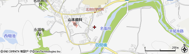 三重県名張市下比奈知1340周辺の地図