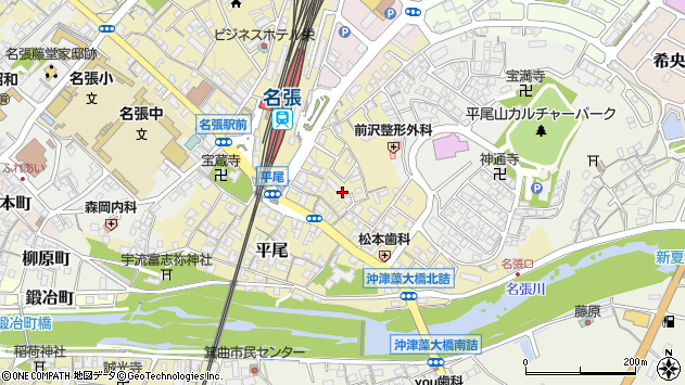 〒518-0713 三重県名張市平尾の地図