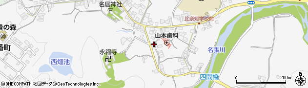 三重県名張市下比奈知1898周辺の地図