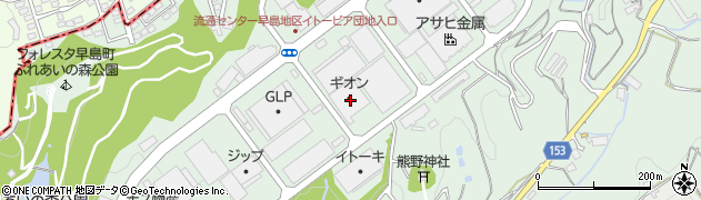 株式会社ギオン　岡山センター周辺の地図