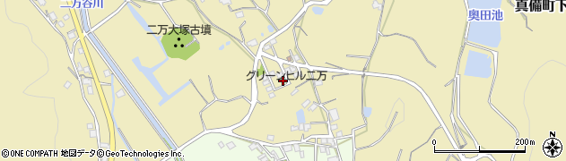 岡山県倉敷市真備町下二万1353-81周辺の地図