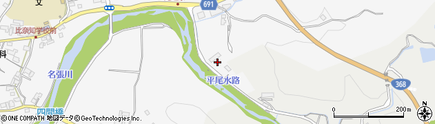 三重県名張市下比奈知3712周辺の地図