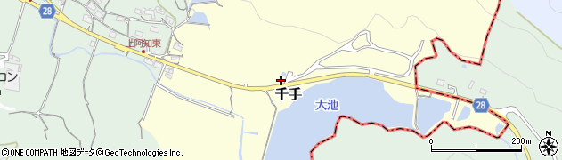 岡山県岡山市東区千手周辺の地図