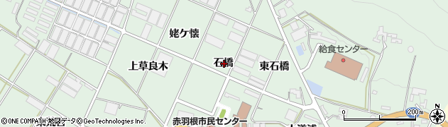 愛知県田原市赤羽根町石橋周辺の地図