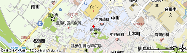三重県名張市元町周辺の地図