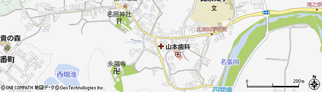三重県名張市下比奈知1903周辺の地図