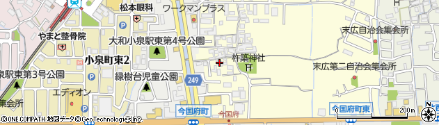 奈良県大和郡山市小林町246周辺の地図