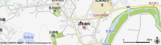 三重県名張市下比奈知1889周辺の地図