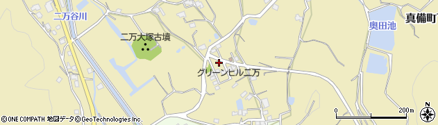 岡山県倉敷市真備町下二万1353-76周辺の地図