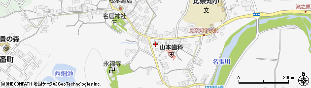三重県名張市下比奈知1905周辺の地図