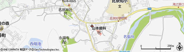 三重県名張市下比奈知1894周辺の地図