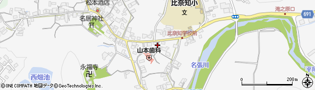 三重県名張市下比奈知1373周辺の地図