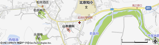 三重県名張市下比奈知1392周辺の地図