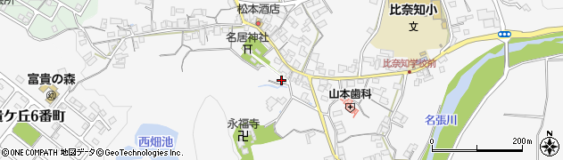 三重県名張市下比奈知2010周辺の地図