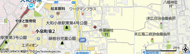 奈良県大和郡山市小林町224周辺の地図