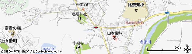三重県名張市下比奈知1915周辺の地図