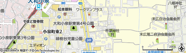 奈良県大和郡山市小林町218周辺の地図