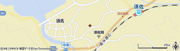 山口県萩市須佐（山根丁西）周辺の地図