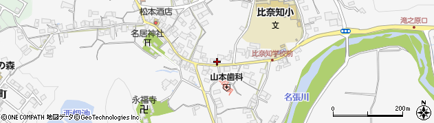 三重県名張市下比奈知1878周辺の地図