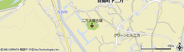 岡山県倉敷市真備町下二万1543周辺の地図