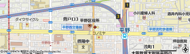 スマイルマックスクリーニング平野区役所前店周辺の地図