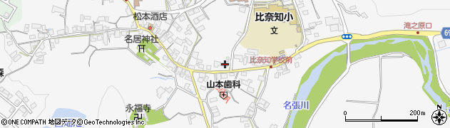 三重県名張市下比奈知1883周辺の地図