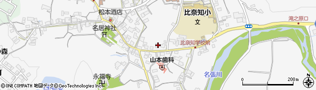 三重県名張市下比奈知1880周辺の地図