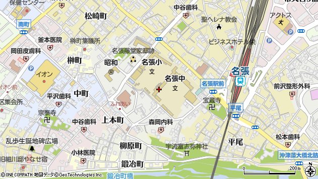〒518-0718 三重県名張市丸之内の地図
