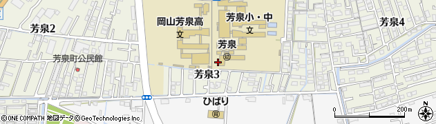 岡山県岡山市南区芳泉3丁目周辺の地図