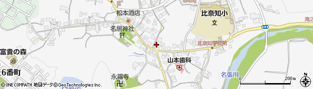三重県名張市下比奈知1873周辺の地図