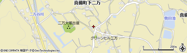 岡山県倉敷市真備町下二万1386周辺の地図