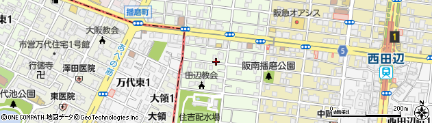 大阪府大阪市阿倍野区播磨町周辺の地図