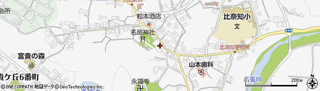 三重県名張市下比奈知2015周辺の地図