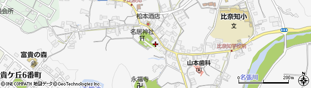 三重県名張市下比奈知2019周辺の地図
